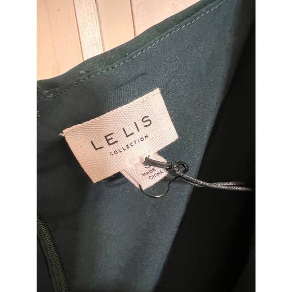 NWT Le Lis size small dark green dress - Picture 3 of 4